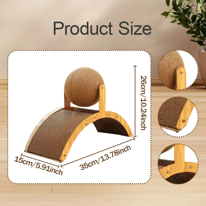 Rabbit Scratch Toy for Cats Kittens Indoor Playing Protect Furniture Natural Sisal Cat Scratcher Pet Training Accessory