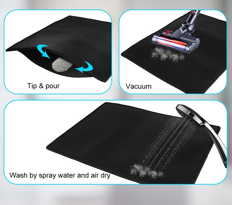 Honeycomb Cat Litter mat Waterproof double layer anti urine pad