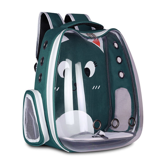 pet travel backpack breathable space capsule bag for cats small dogs