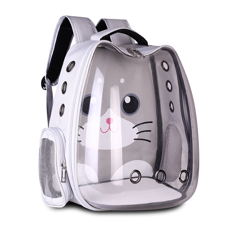 pet travel backpack breathable space capsule bag for cats small dogs