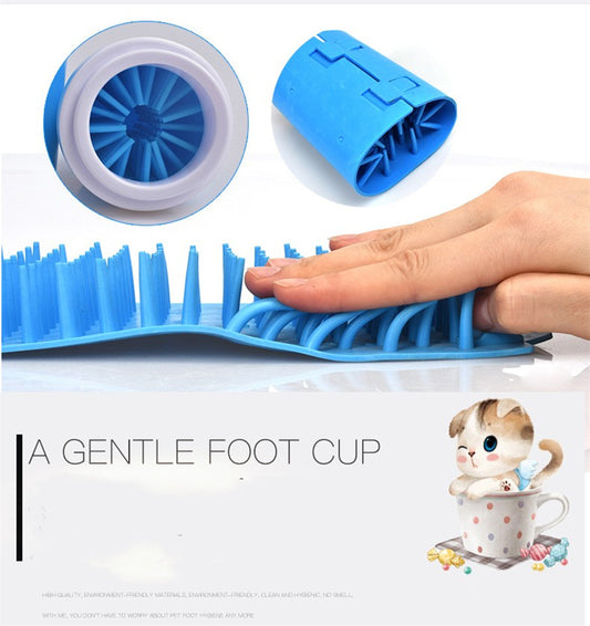 pet dog paw cleaner cop silicone portable foot washer for dogs cats