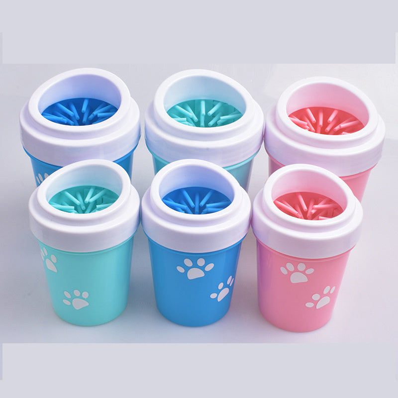 pet dog paw cleaner cop silicone portable foot washer for dogs cats