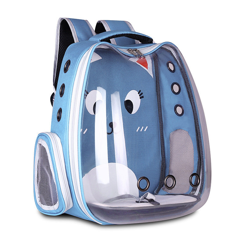 pet travel backpack breathable space capsule bag for cats small dogs