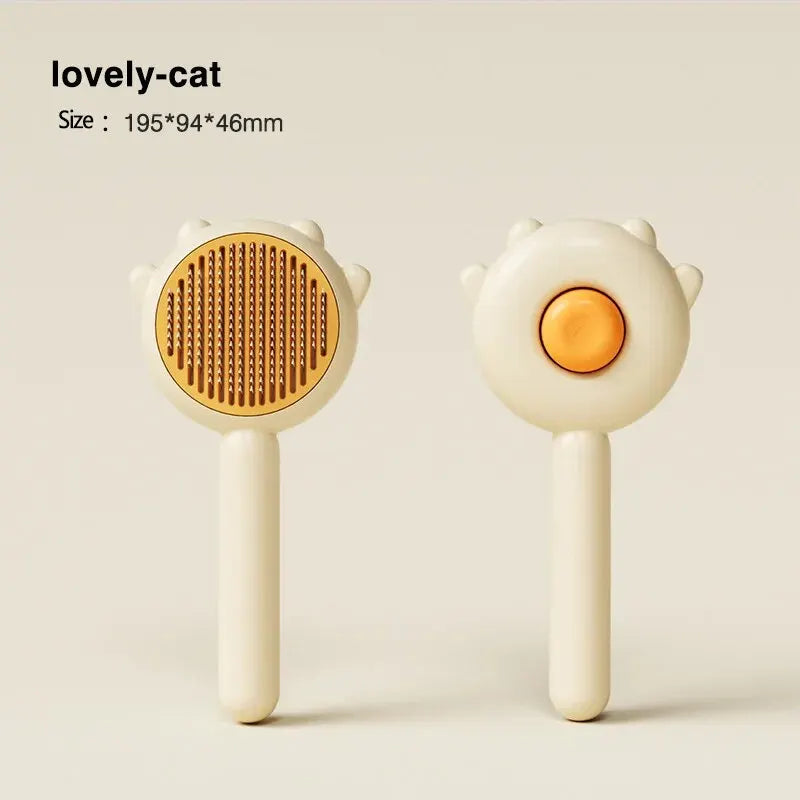Pet Comb One-Key Hair Removal Cleaning Brush Magic