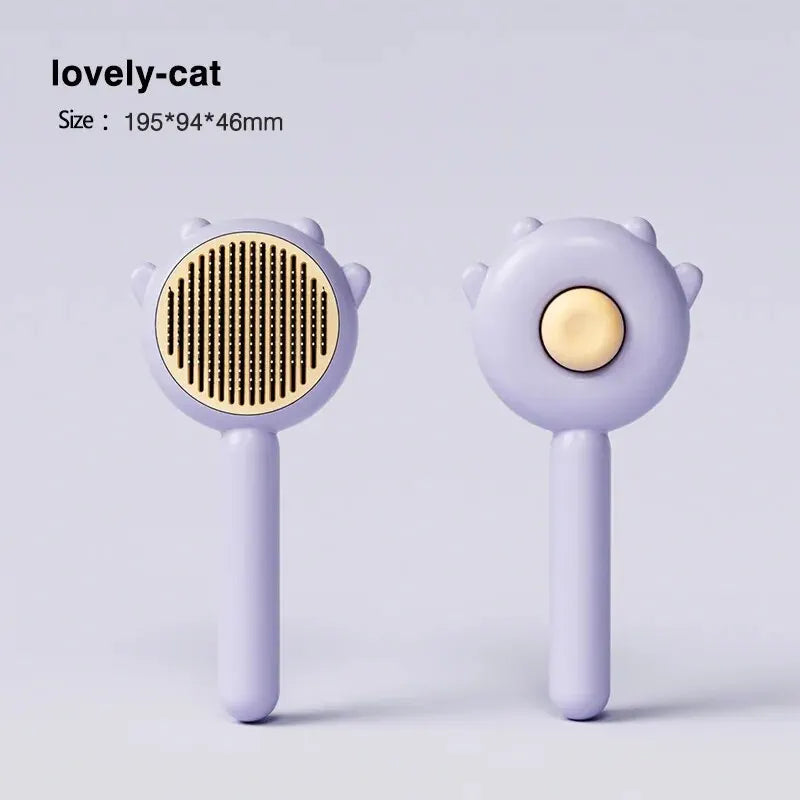 Pet Comb One-Key Hair Removal Cleaning Brush Magic