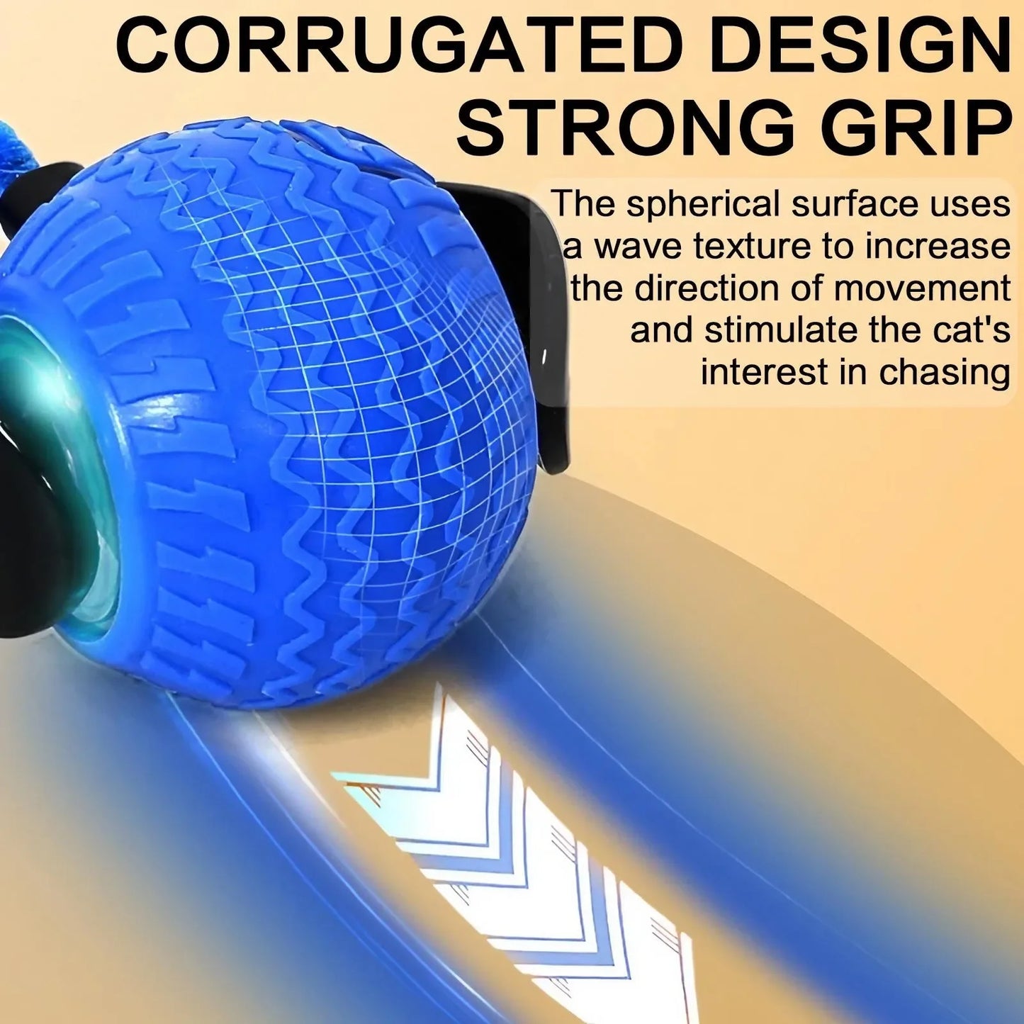 Smart Cat Ball – 360° LED Toy with Auto Avoid