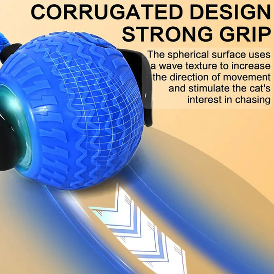 Smart Cat Ball – 360° LED Toy with Auto Avoid