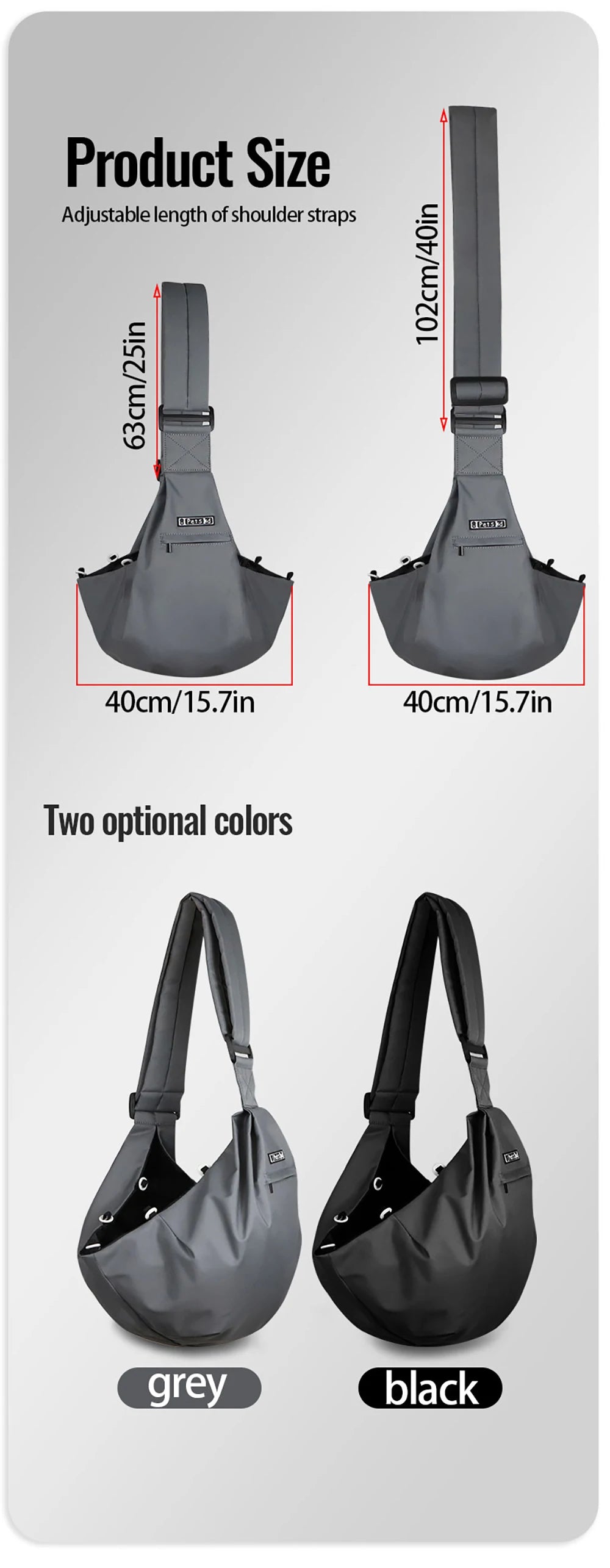 Petskd Pet Dog Sling Carrier Bag Outdoor Portable Shoulder