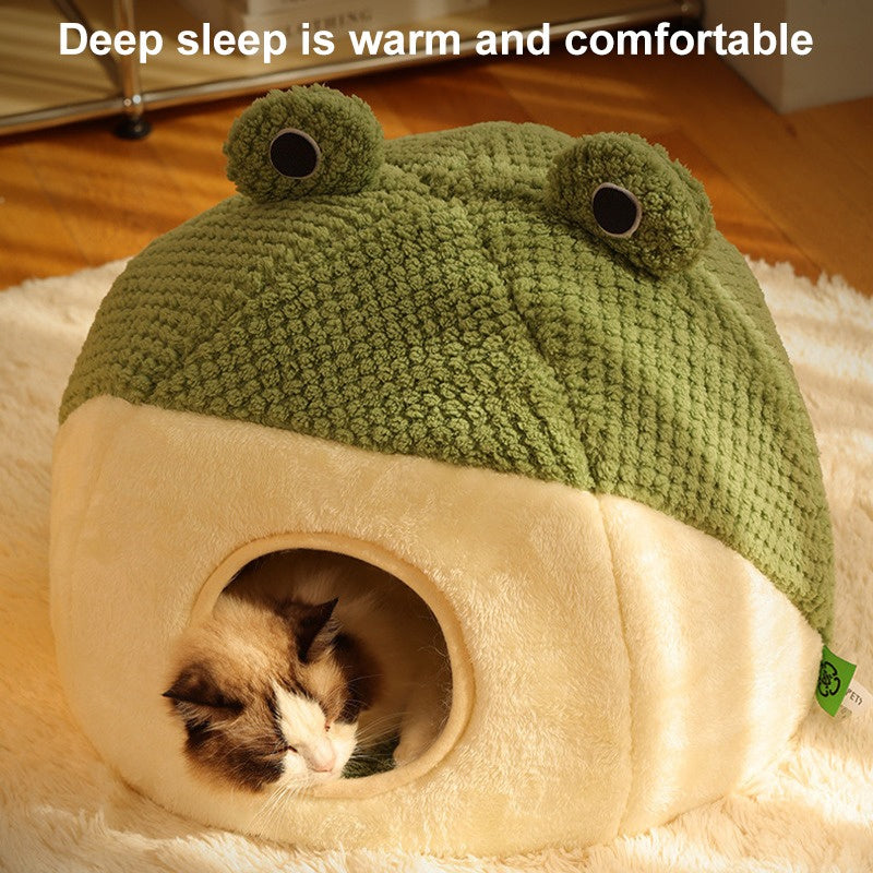 New Pet Nest Winter Warm Dog Den Cat Villa Plush Pets