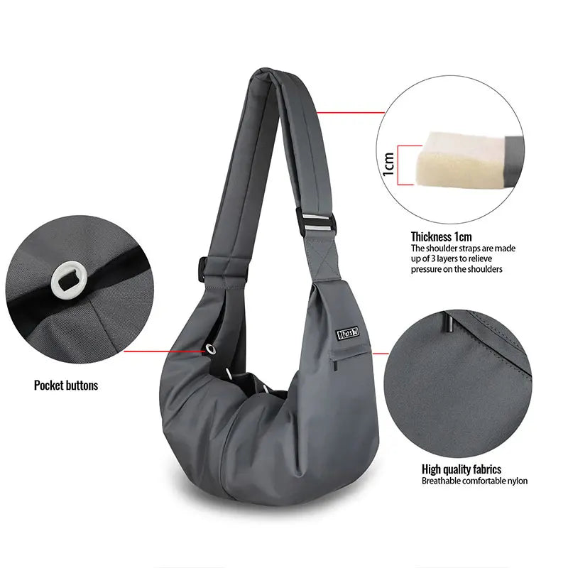 Petskd Pet Dog Sling Carrier Bag Outdoor Portable Shoulder