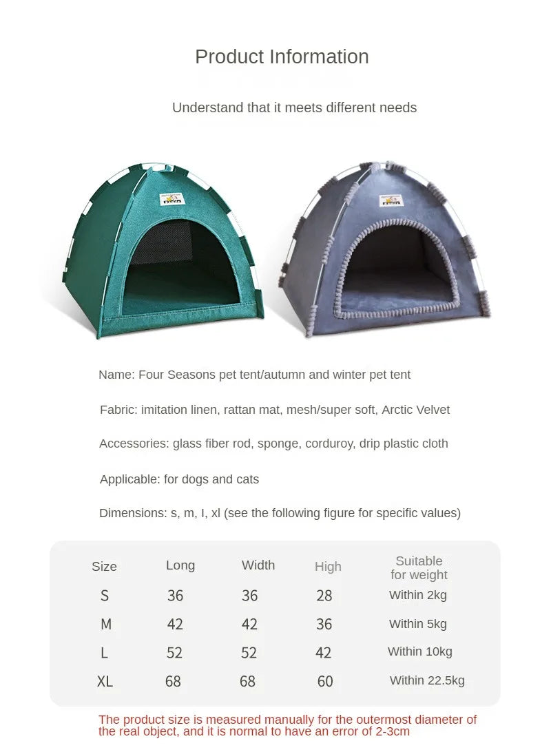 House Pet Tent Four Seasons Universal Cat and Dog