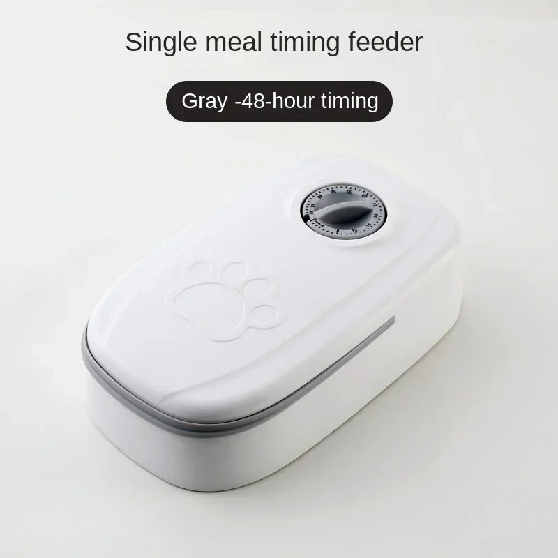 Dog Feeder Cat Automatic Feeding Water Bowl with Timer