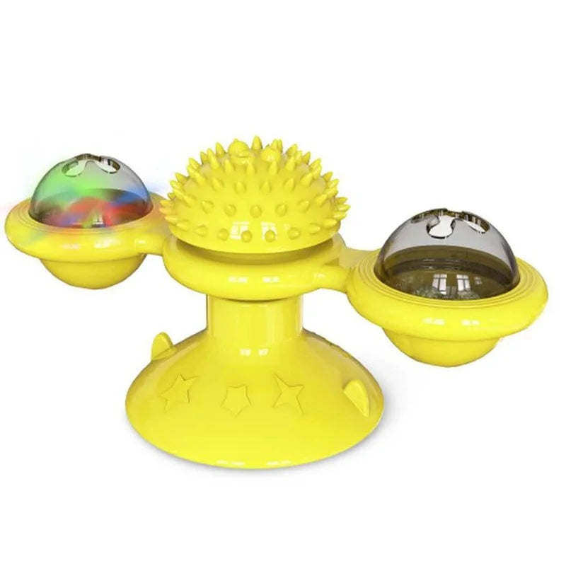 Windmill Cat Toy – Interactive Puzzle & Dental Toy