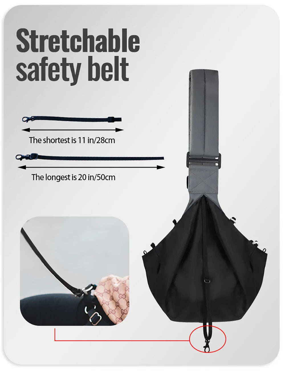 Petskd Pet Dog Sling Carrier Bag Outdoor Portable Shoulder