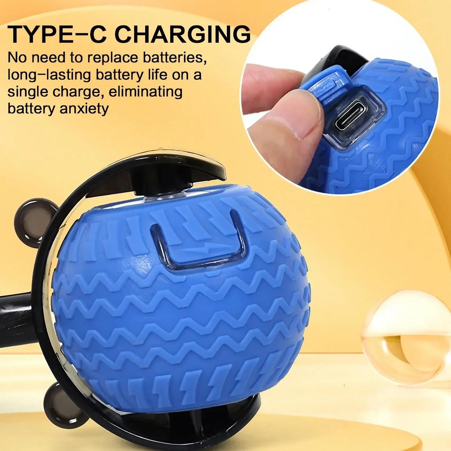 Smart Cat Ball – 360° LED Toy with Auto Avoid