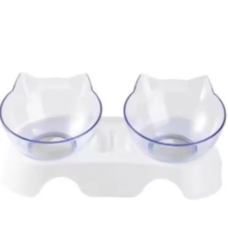 Single Double Cat Bowl Non Slip Bevel Neck Guard
