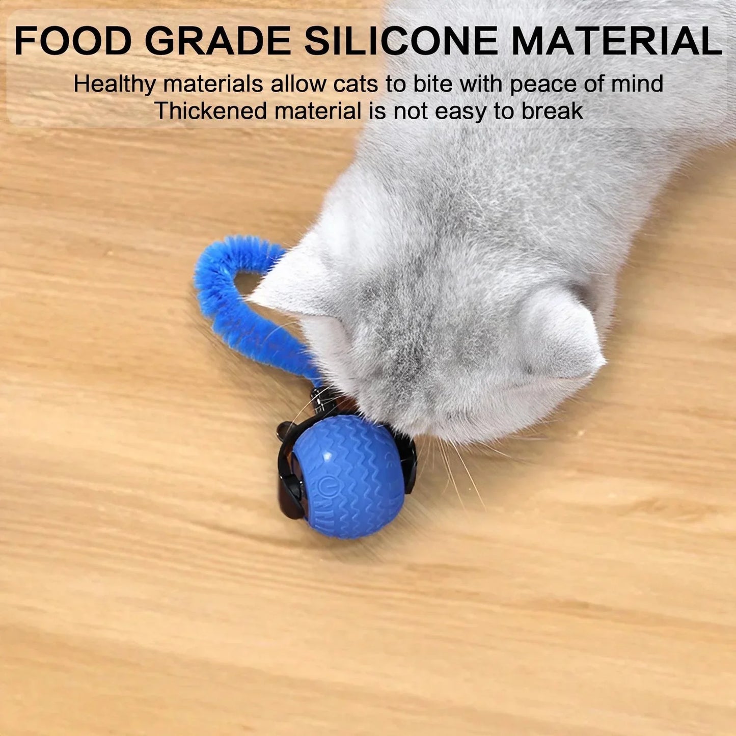 Smart Cat Ball – 360° LED Toy with Auto Avoid