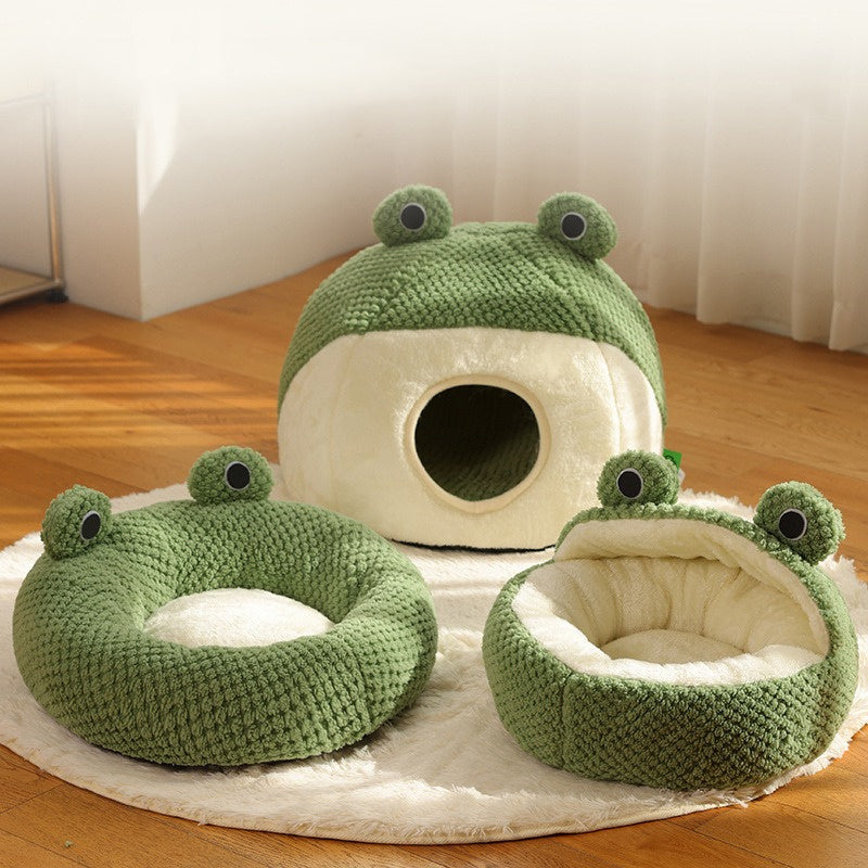 New Pet Nest Winter Warm Dog Den Cat Villa Plush Pets