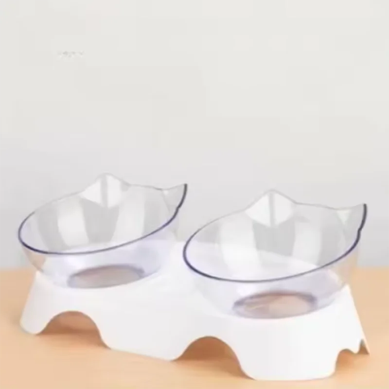 Single Double Cat Bowl Non Slip Bevel Neck Guard