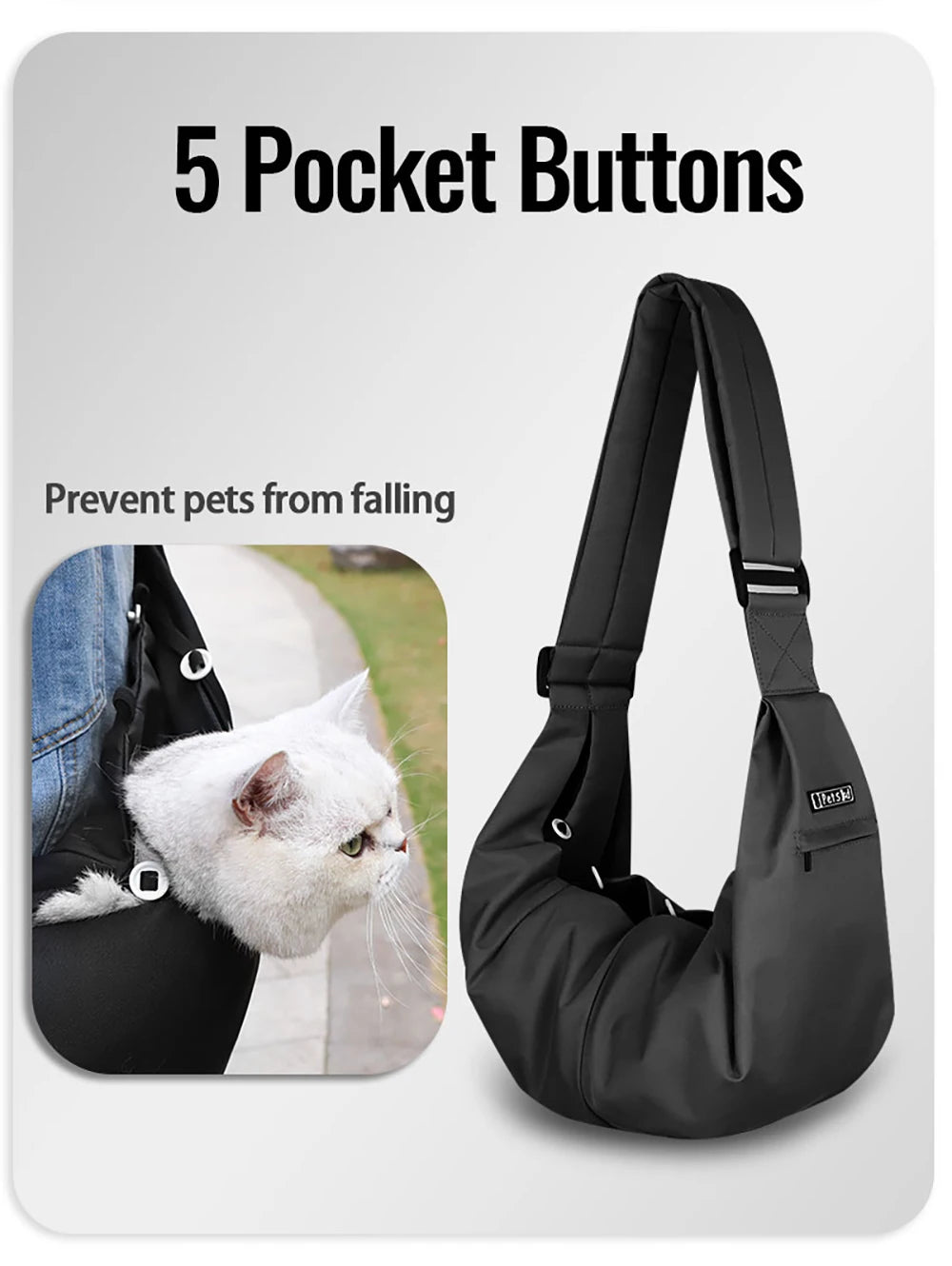 Petskd Pet Dog Sling Carrier Bag Outdoor Portable Shoulder