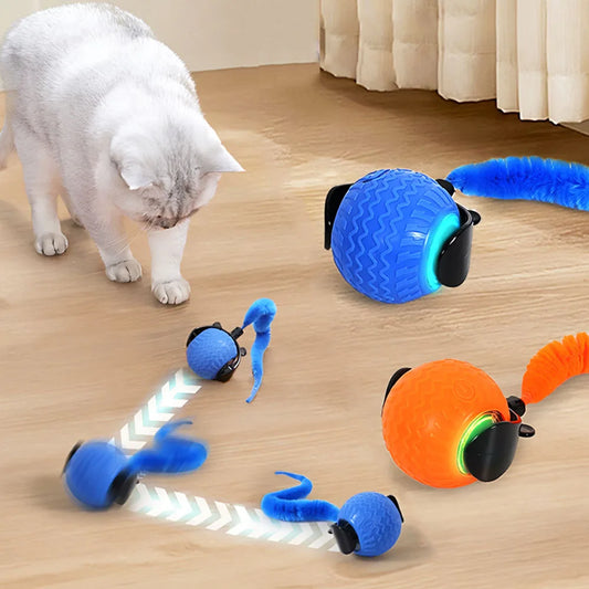 Smart Cat Ball – 360° LED Toy with Auto Avoid
