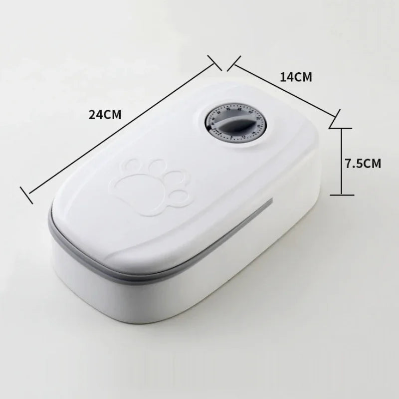 Dog Feeder Cat Automatic Feeding Water Bowl with Timer