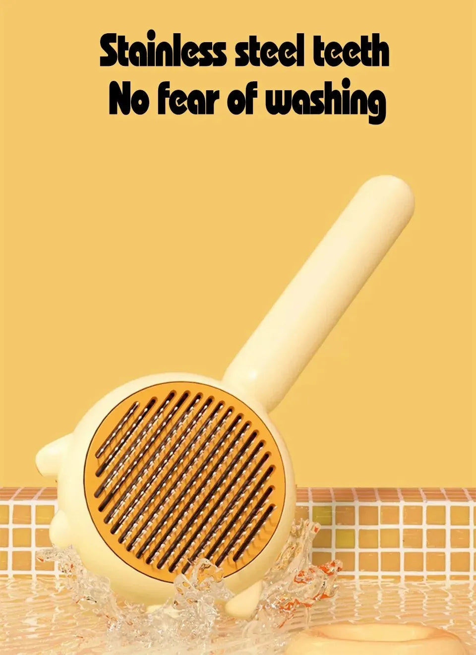 Pet Comb One-Key Hair Removal Cleaning Brush Magic