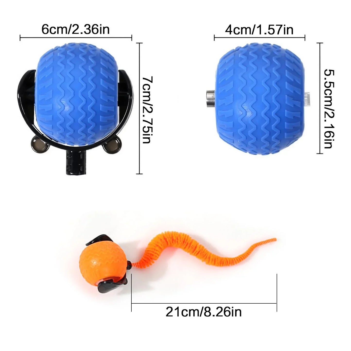 Smart Cat Ball – 360° LED Toy with Auto Avoid
