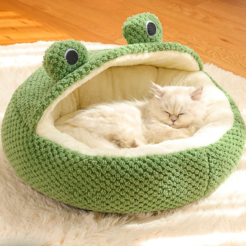 New Pet Nest Winter Warm Dog Den Cat Villa Plush Pets