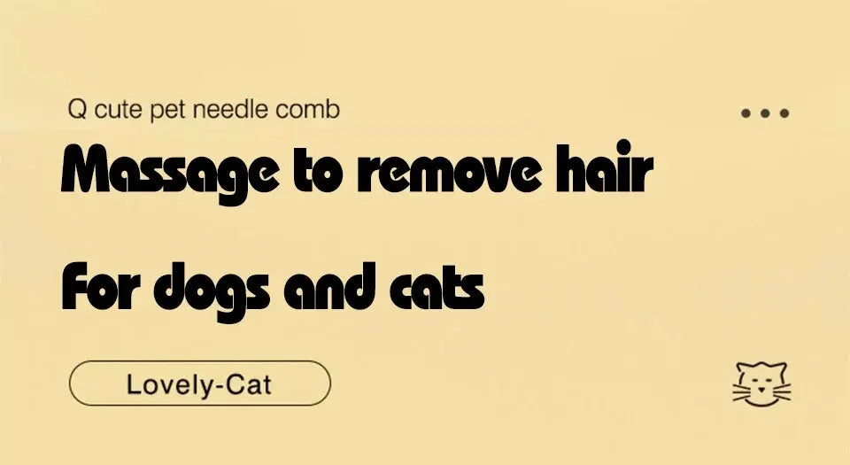 Pet Comb One-Key Hair Removal Cleaning Brush Magic