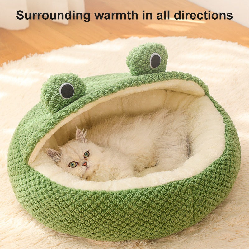 New Pet Nest Winter Warm Dog Den Cat Villa Plush Pets