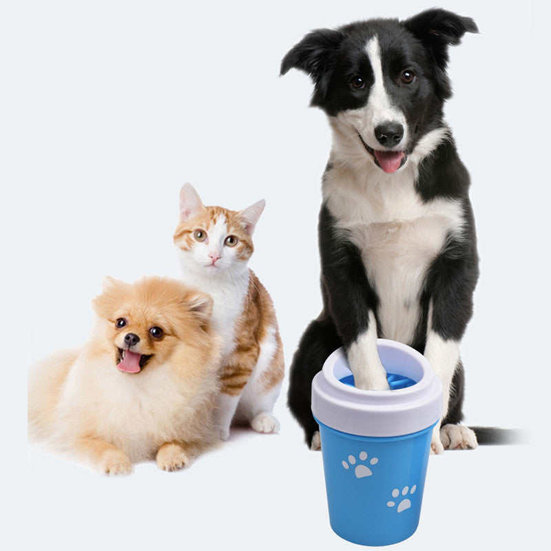pet dog paw cleaner cop silicone portable foot washer for dogs cats