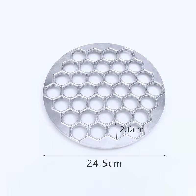 Aluminum Ravioli Maker with 37 Holes - Handmade Pasta and Dumpling Mold for Home Kitchen Use