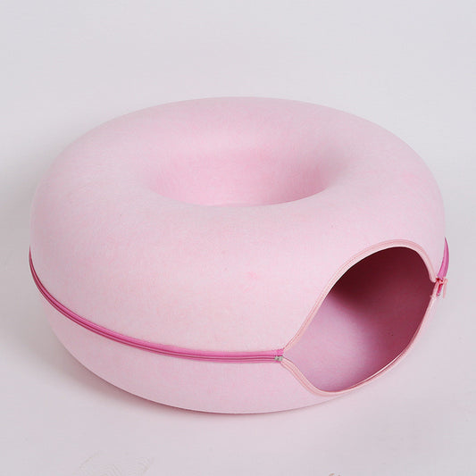 4 seasons cat nest wool felt tunnel bed for cats