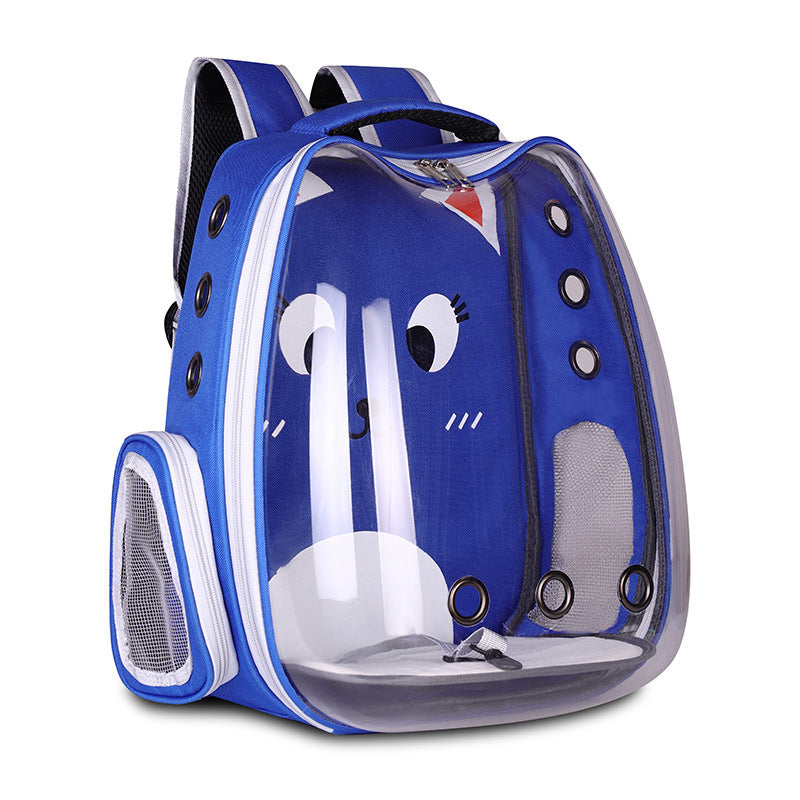 pet travel backpack breathable space capsule bag for cats small dogs