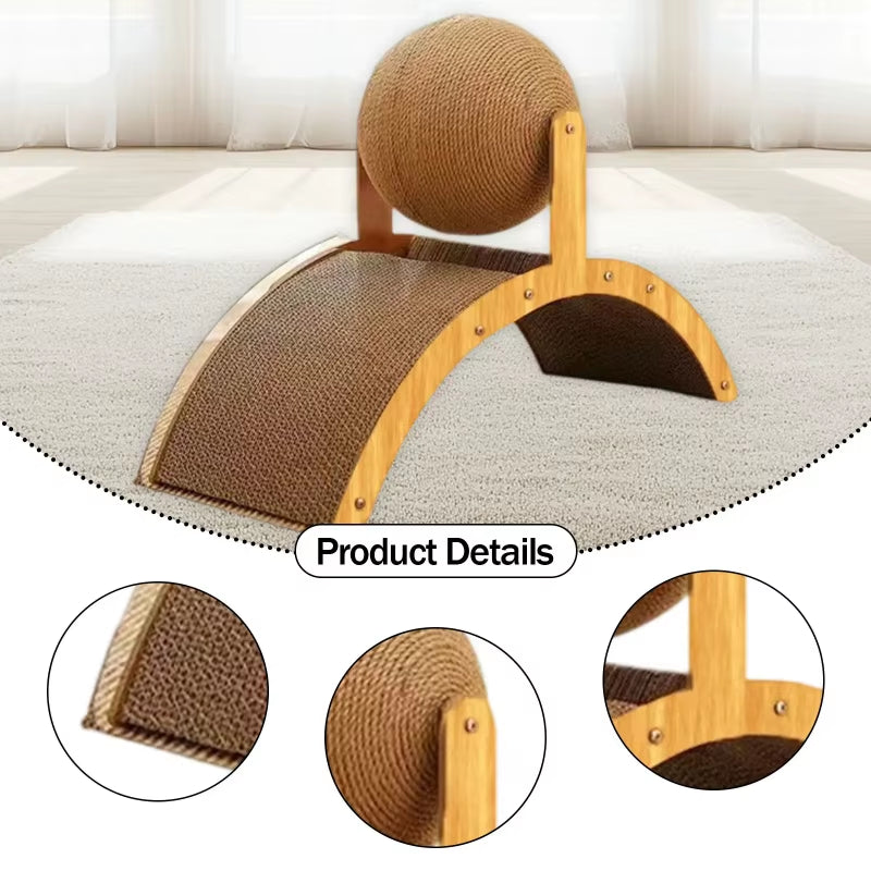 Rabbit Scratch Toy for Cats Kittens Indoor Playing Protect Furniture Natural Sisal Cat Scratcher Pet Training Accessory