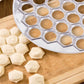 Aluminum Ravioli Maker with 37 Holes - Handmade Pasta and Dumpling Mold for Home Kitchen Use