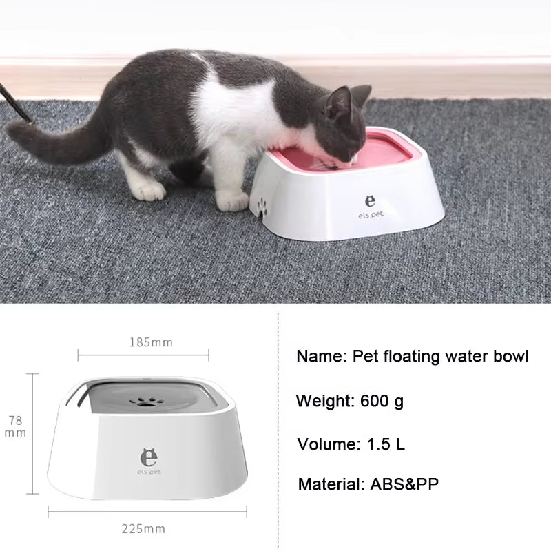 Innovative No-Spill Dog & Cat Water Bowl – Floating Design for Clean Drinking & Comfortable Hydration