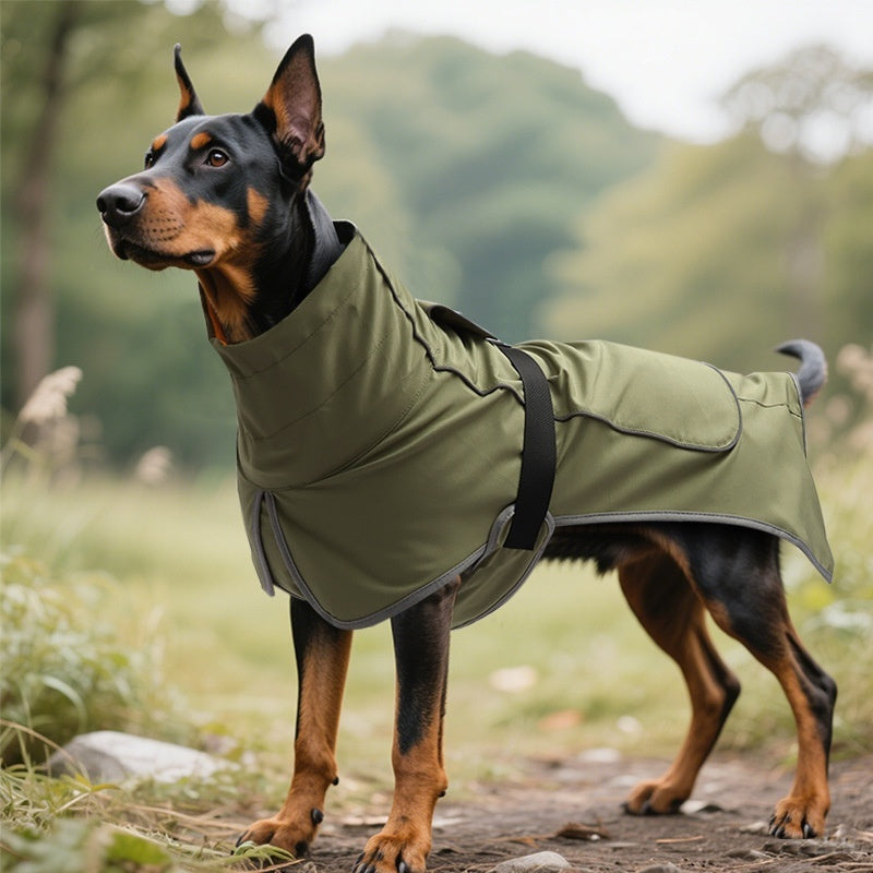 waterproof dog jacket Rainproof Trench coat for large dogs