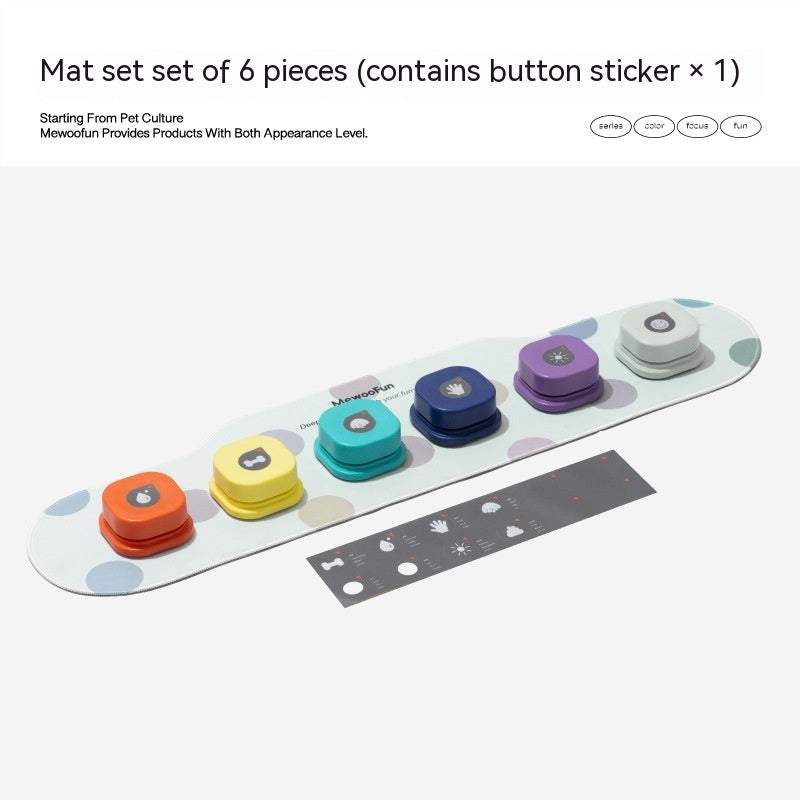 pet talking buttons recordable voice communication toy [4 colors]