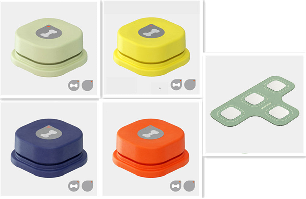pet talking buttons recordable voice communication toy [4 colors]