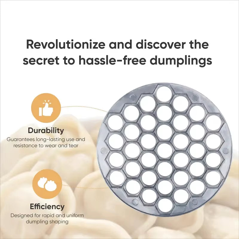 Aluminum Ravioli Maker with 37 Holes - Handmade Pasta and Dumpling Mold for Home Kitchen Use