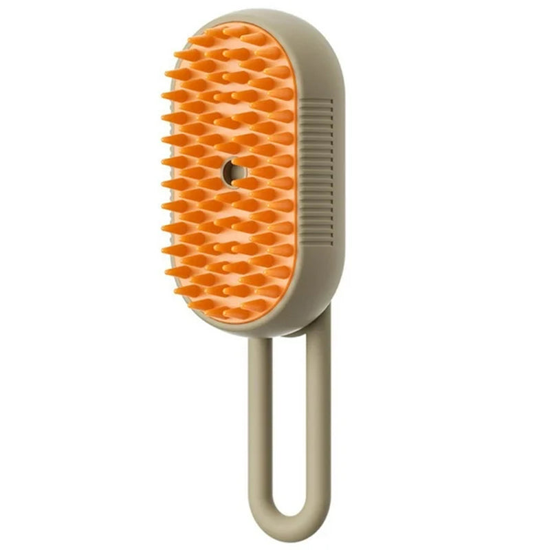 3-in-1 Electric Pet Grooming Brush with Steam Spray for Cats and Dogs - Multi-Function Hair Removal and Massage Tool