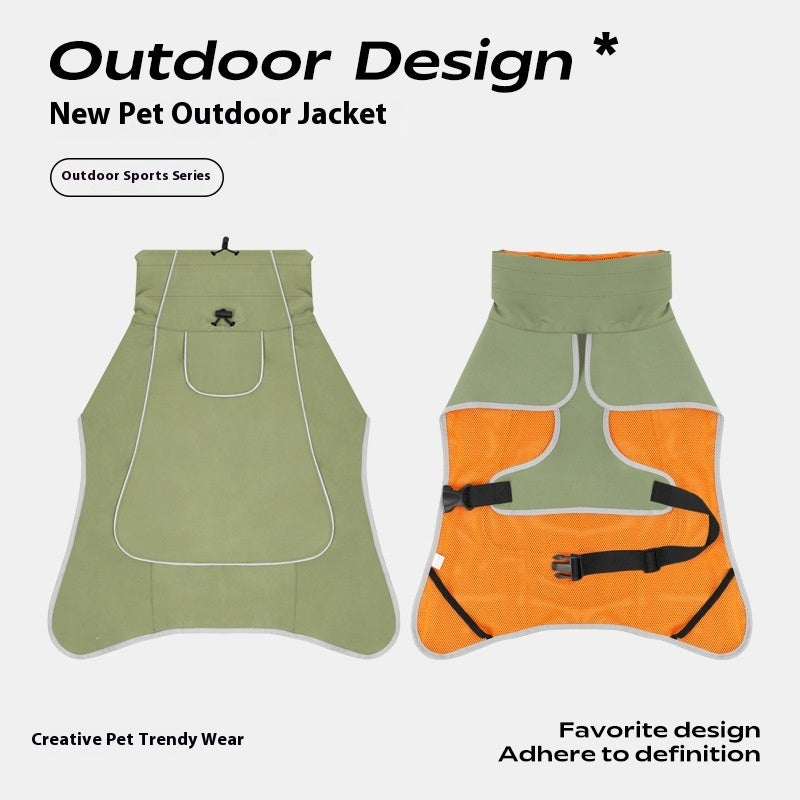 waterproof dog jacket Rainproof Trench coat for large dogs