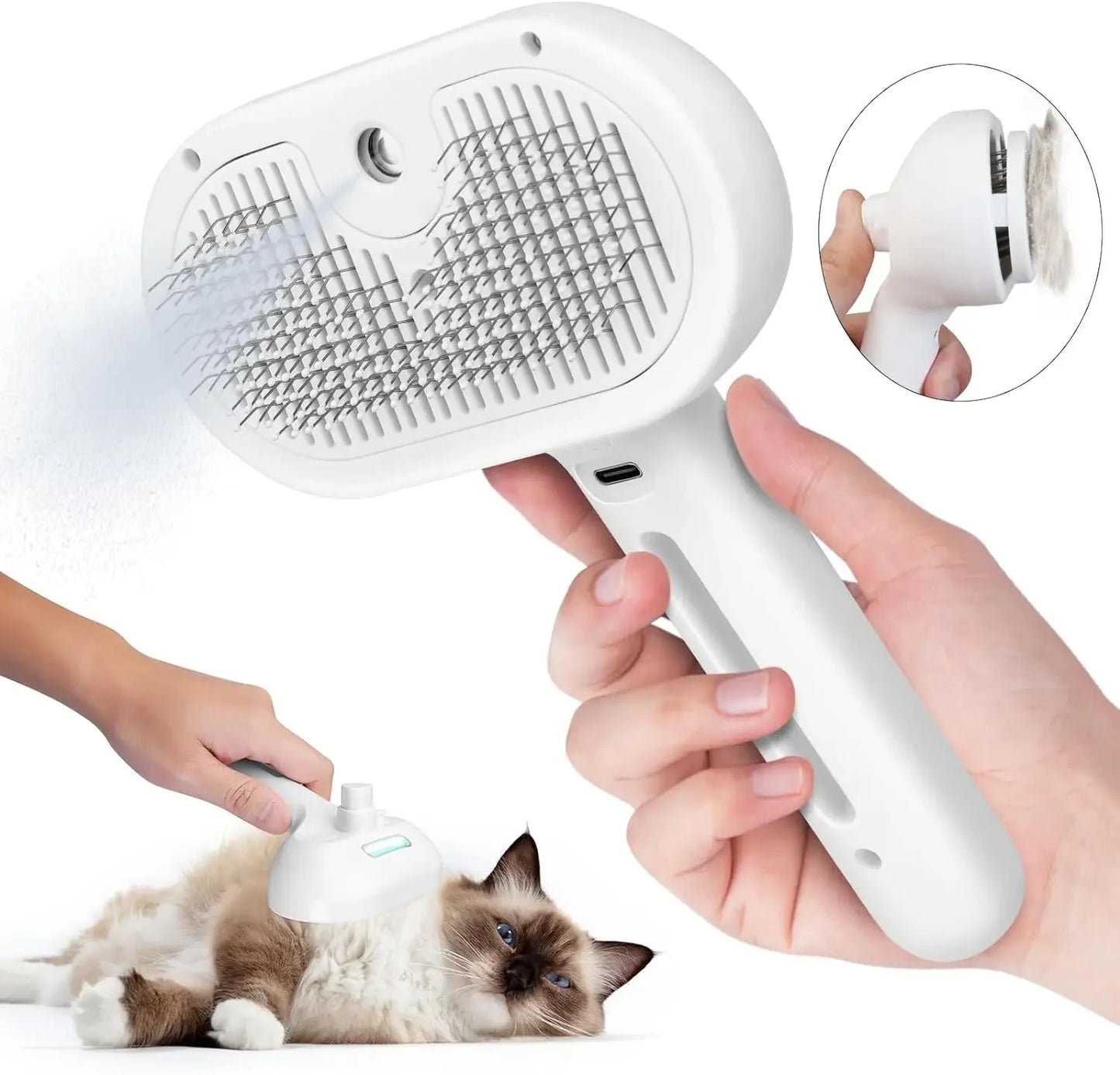 pet hair remover comb spray for cats and dogs