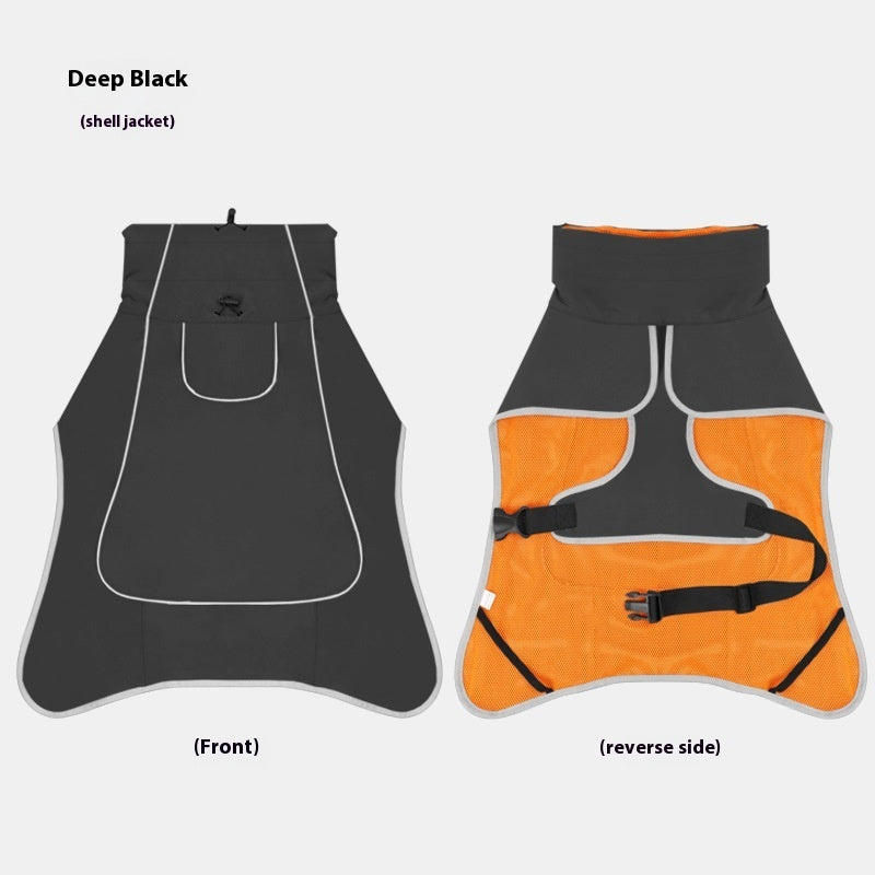 waterproof dog jacket Rainproof Trench coat for large dogs