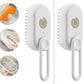 3-in-1 Electric Pet Grooming Brush with Steam Spray for Cats and Dogs - Multi-Function Hair Removal and Massage Tool