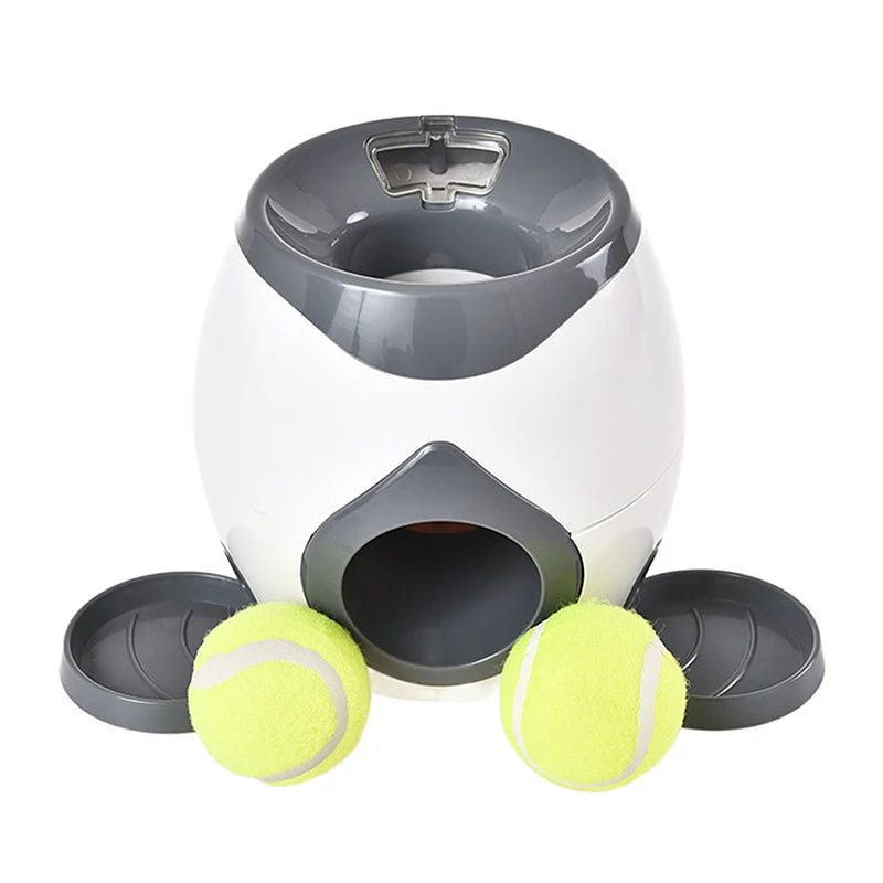 Dog Ball Launcher – Feeder & Throwing Toy 2-in-1