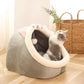 Deep Sleep Cat Bed Cartoon Pet Bed Foldable Removable