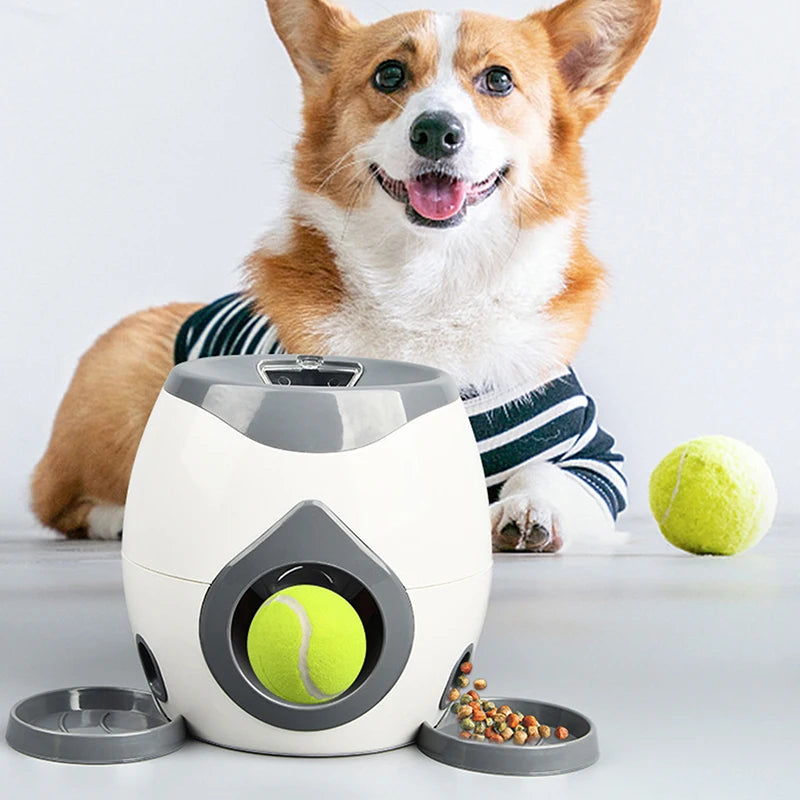 Dog Ball Launcher – Feeder & Throwing Toy 2-in-1